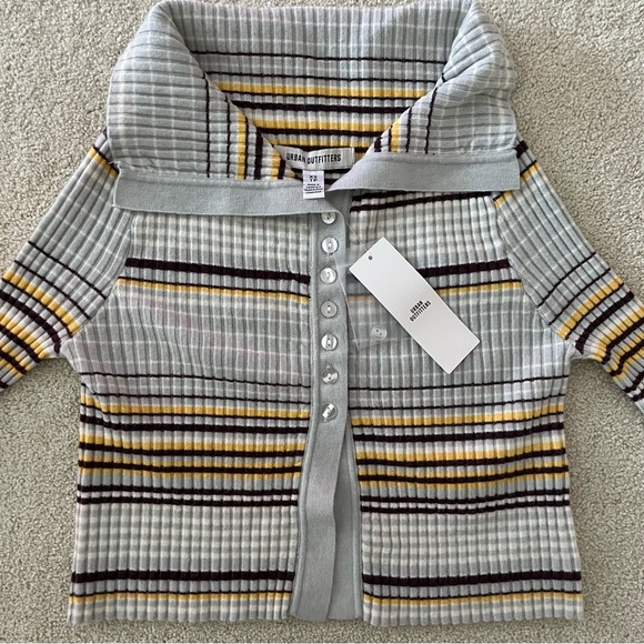 Urban outfitters Cropped
Flyaway Cardigan striped sweater boho y2k - Picture 2 of 9